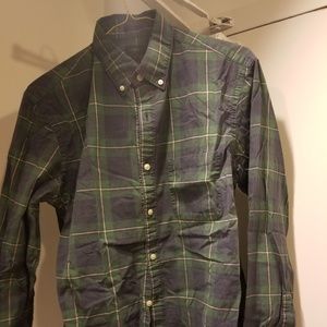 J. Crew Tartan Print Long Sleeve Shirt